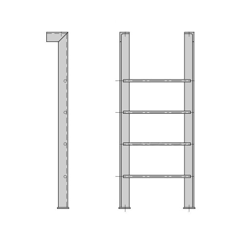 Стремянка СГ-64 6400 мм Серия 1.450.3-7.94 в Иркутске

