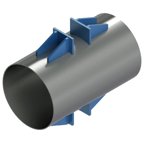 Опора неподвижная лобовая двухупорная усиленная Т6.25 480х8х180х736х280 мм Серия 4.903-10 Выпуск 4