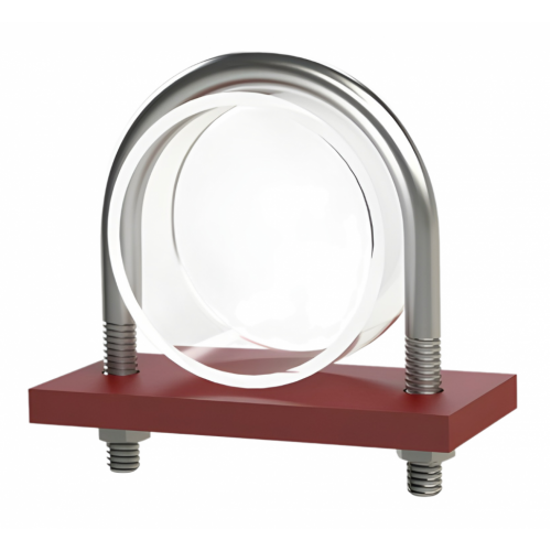 Опора неподвижная хомутовая бескорпусная для тепловых сетей исп. А Ст20 25 мм ОСТ 36-146-88 0,1 кг