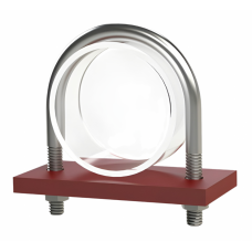 Опора неподвижная хомутовая бескорпусная для тепловых сетей исп. В Ст20 25 мм ОСТ 36-146-88 0,1 кг