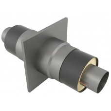 Опора неподвижная щитовая в оцинкованной ППУ изоляции для водоснабжения 09Г2С 32х140х255х2000 мм ГОСТ 30732-2006 19 кг