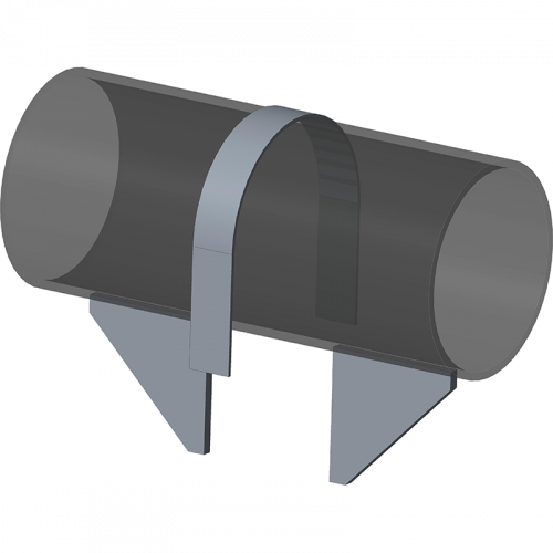 Опора неподвижная хомутовая для тепловых сетей ТС-659.00.00-01 38х25х75 мм Серия 5.903-13 выпуск 7-95 0,3 кг