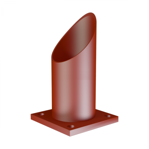 Опора неподвижная трубчатая для тепловых сетей исп. А2 09Г2С 325х150 мм ОСТ 36-146-88 14,7 кг