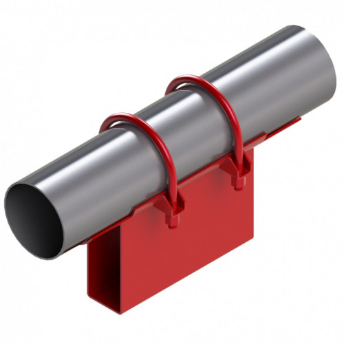 Опора неподвижная хомутовая корпусная для тепловых сетей исп. А11 / АС11 09Г2С 377х200х170х101 мм ОСТ 36-146-88 19,1 кг