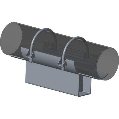 Опора неподвижная хомутовая с корпусом для тепловых сетей ТС-670.00.00 57х30х340х200 мм Серия 5.903-13 выпуск 7-95 4 кг