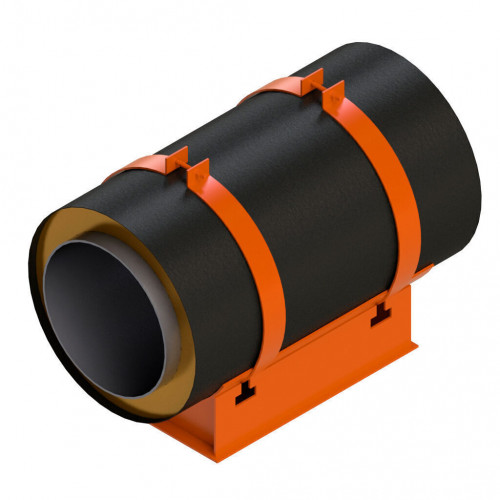 Опора скользящая хомутовая для труб в ППУ изоляции 313.ТС-008.011 325х450 мм Серия 313.ТС-008.000