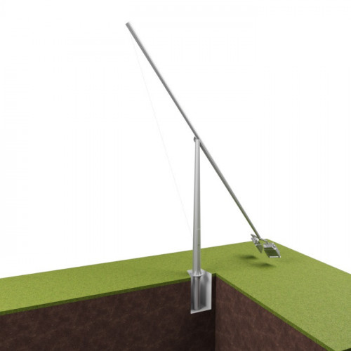 Опора освещения складывающаяся граненая фланцевая квадратная СОФ-5 Ст3сп5 60х136х5 мм в Иркутске

