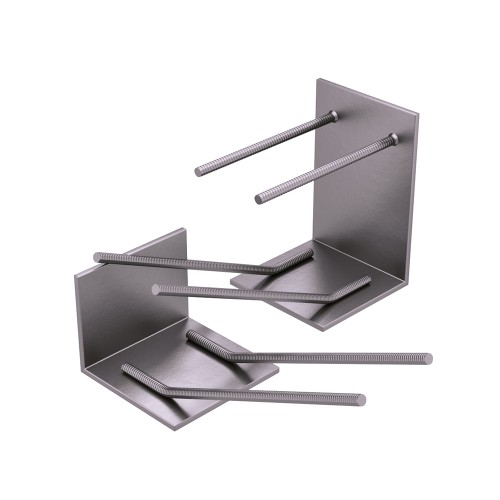 Закладная деталь для железобетонных конструкций оцинкованная МН115-2 250х180х35 мм Серия 1.400-15 Выпуск 1